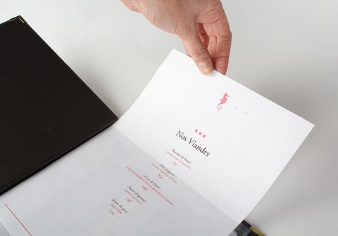 impression pour porte menu