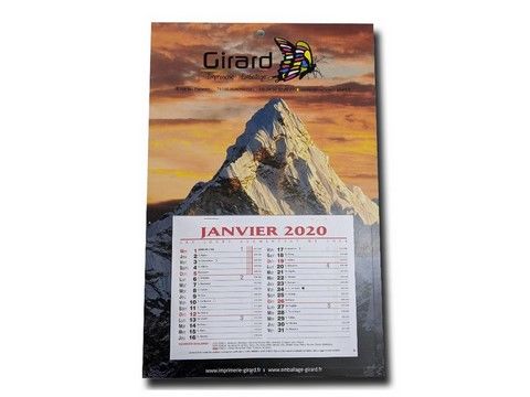calendrier avec bloc