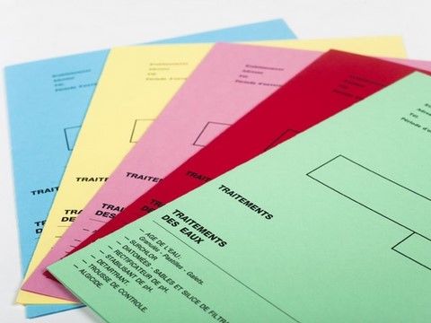 chemise cartonnée couleur