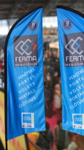 drapeau d ouble face