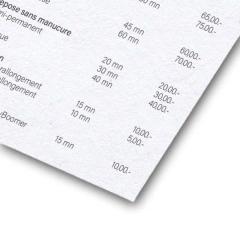 flyers en papier recyclé