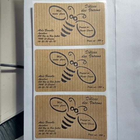 étiquette kraft brun