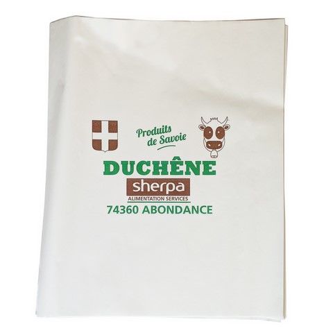 papier parafiné cire végétale personnalisé