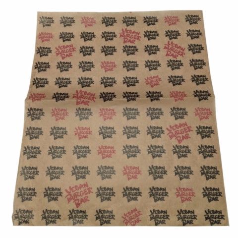 papier ingraissable vegan burger bar