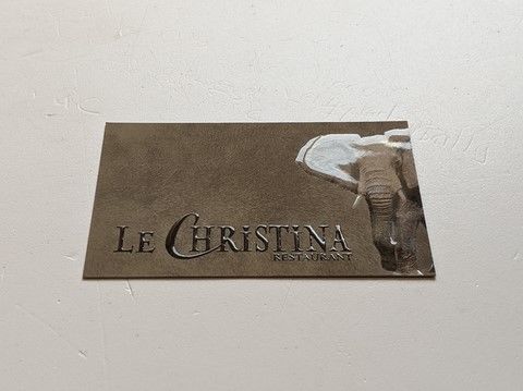 vernis 3D sur carte de visite