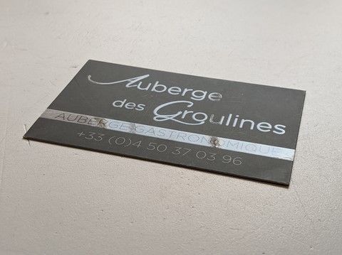 carte de visite soft touch + vernis sélectif