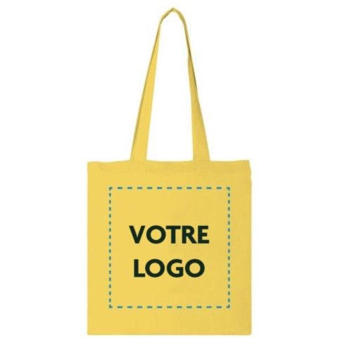 sac 100% coton jaune