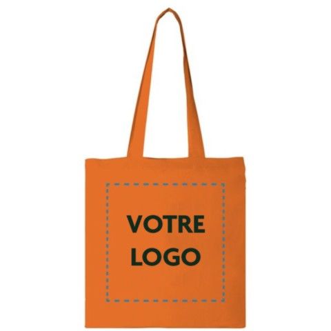 sac 100% coton orange
