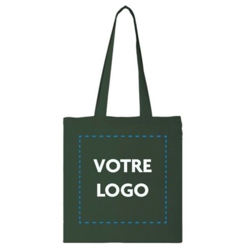 sac 100% coton vert forêt
