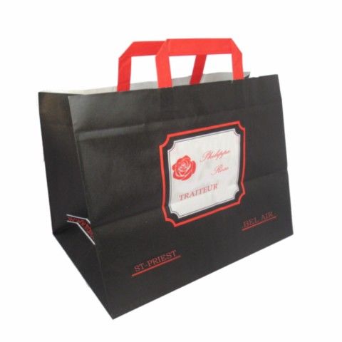 sac traiteur couleur poignées plates