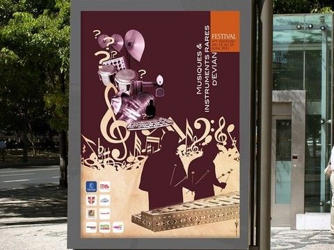 affiche abris de bus