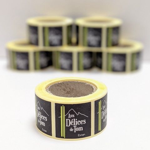 étiquettes en rouleaux