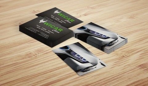 carte avec vernis sélectif