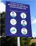 panneau mesures de sécurités exceptionnelles