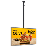 écran vitrine support plafond 46 pouces